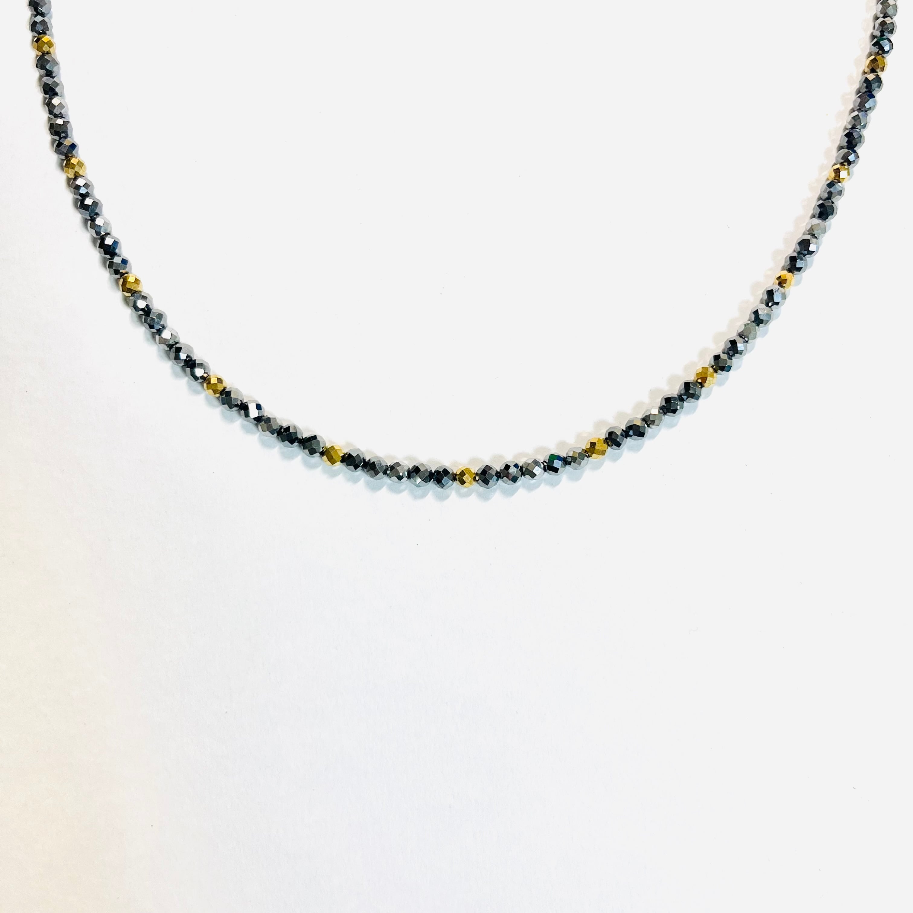 テラヘルツ＆ヘマタイト3種混合ネックレス | StoneJewelry