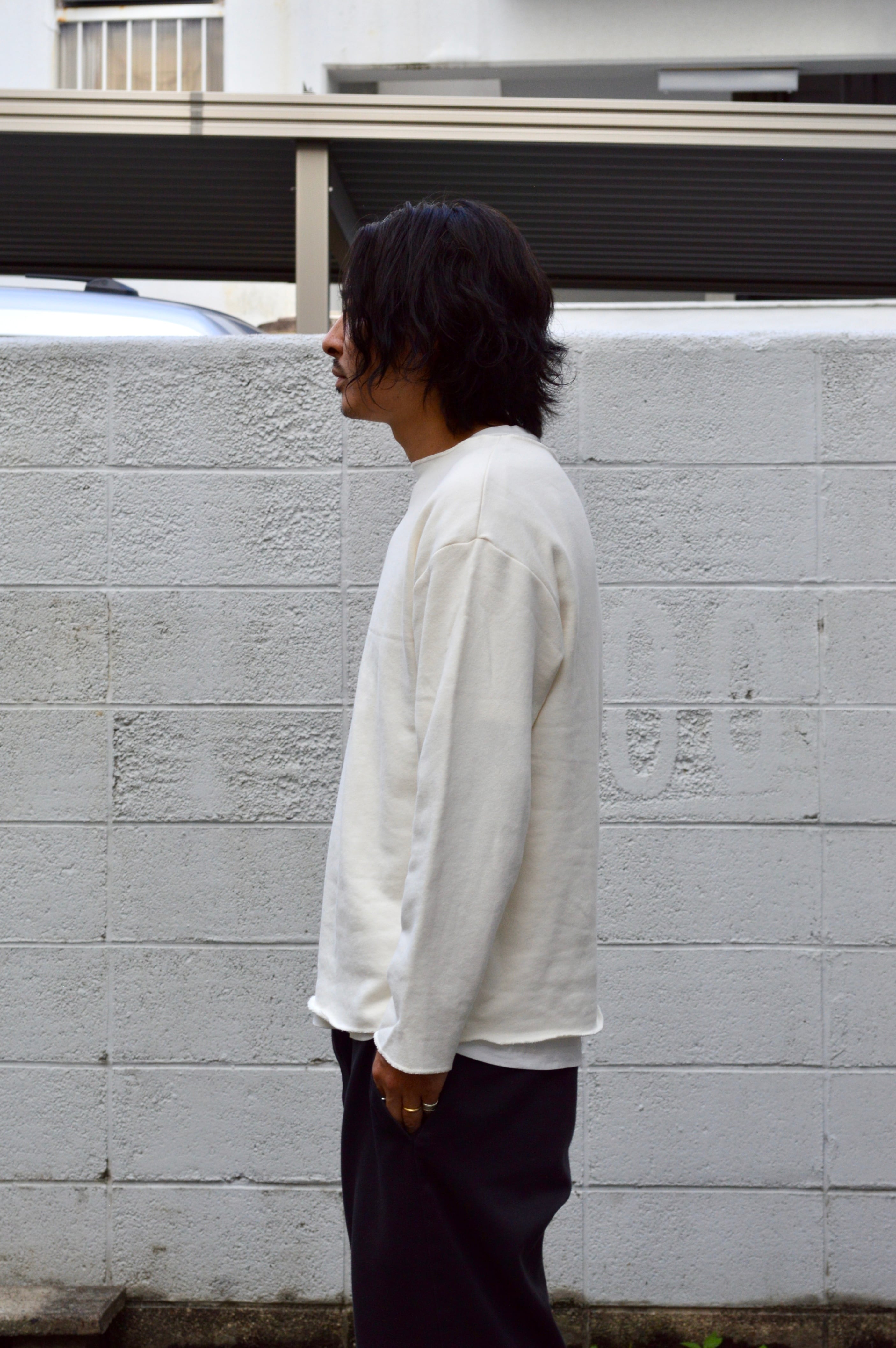 Swedish Army 70s Reproduct Boatneck Under Sweat White スウェーデン