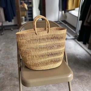 bolga hand-woven basket _透かし編み