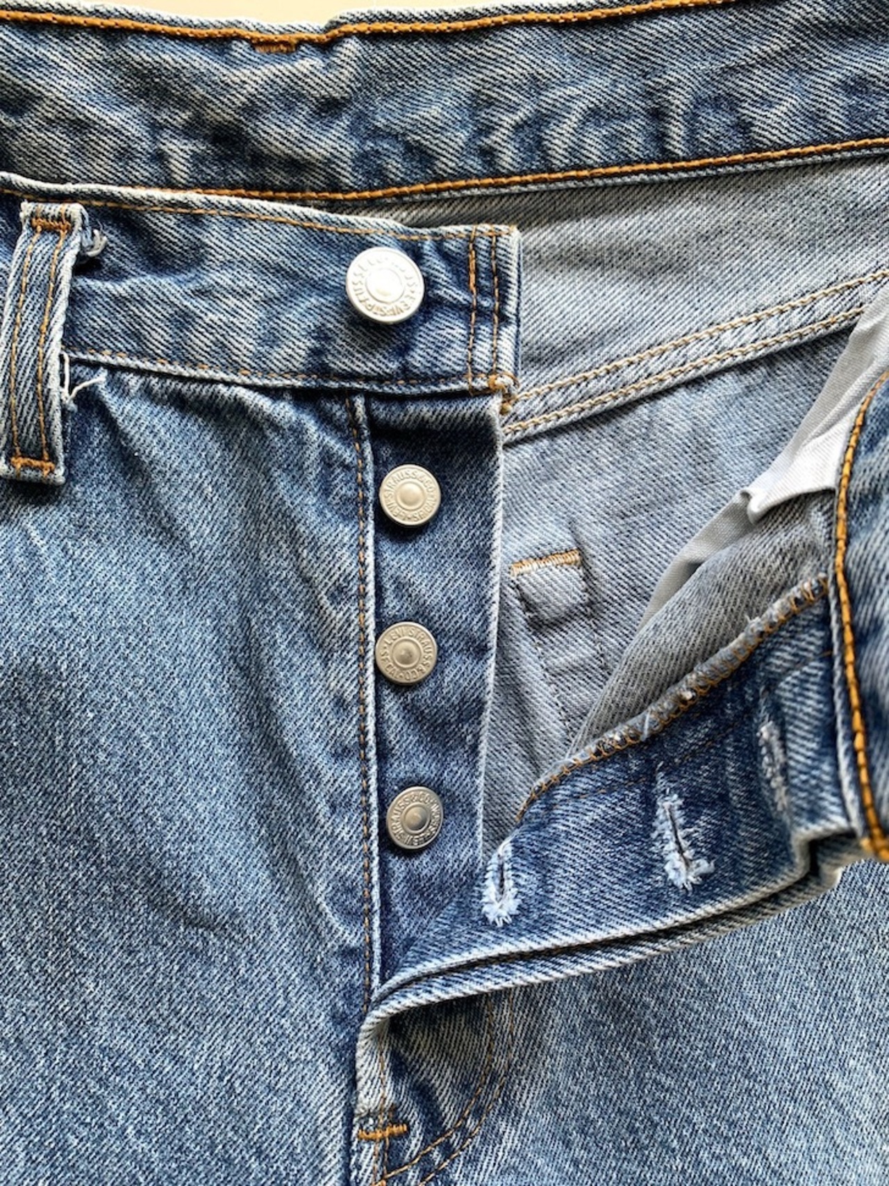 M-131 リーバイス Levis501 レギュラー ショウトカット 古着 1997年代 米国製刻印520   W 74cm（ぐるり）L 53cm（股下）　メンズ#copri