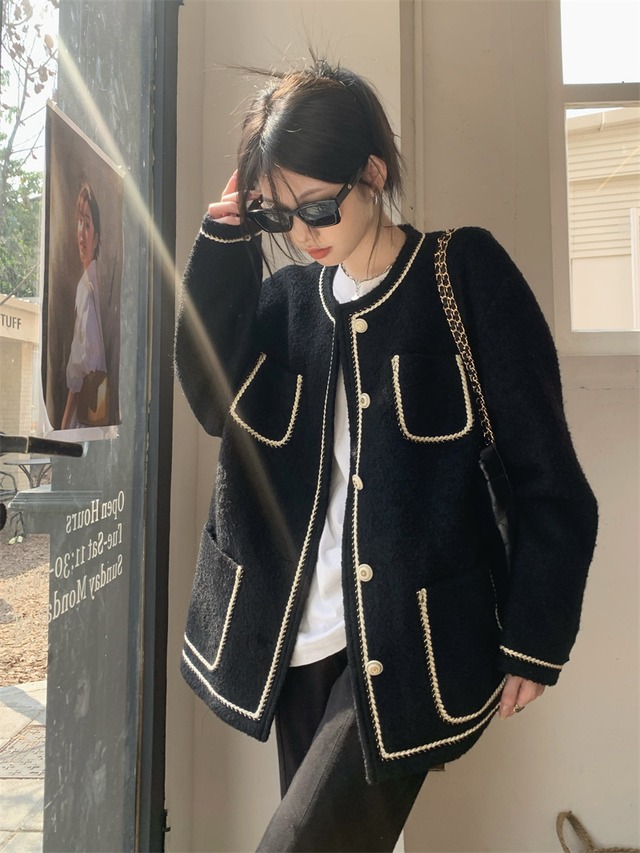 韓国系ショートコート　カーディガン