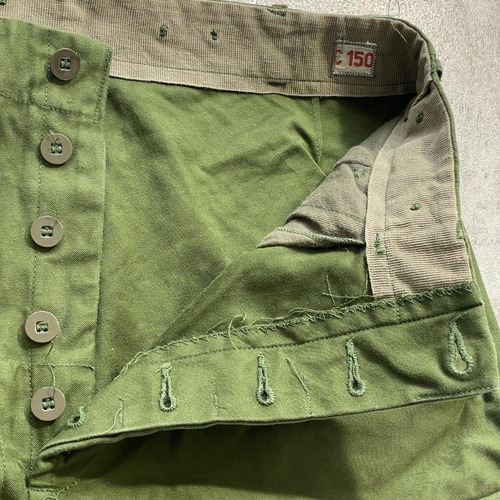 60-80s スウェーデン軍 実物 M-59 フィールドパンツ C150 w32 詳細写真7