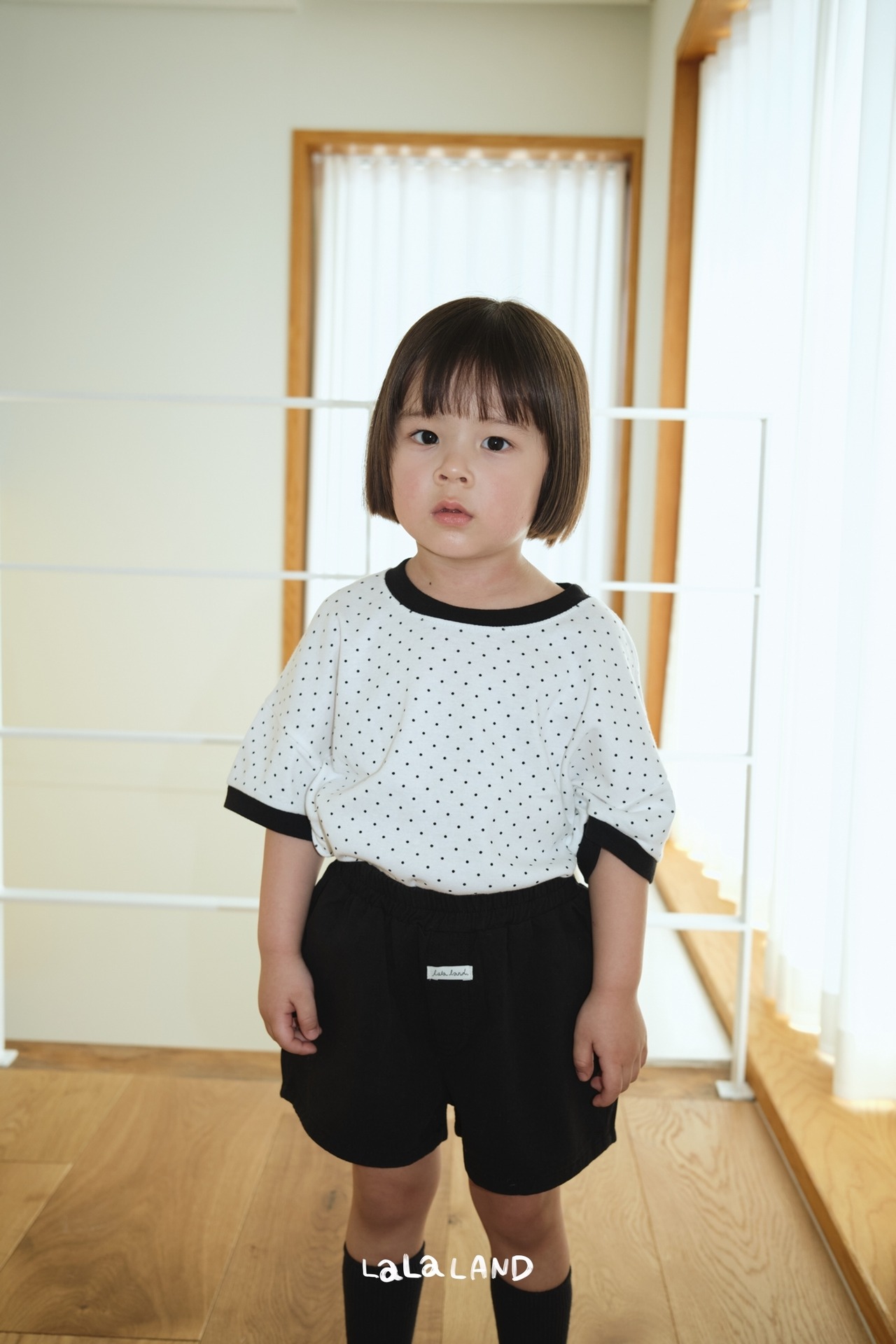 【取寄/韓国直送】LALALAND 26/SM （Kids）ハートドットTシャツ｜夏服｜韓国子供服