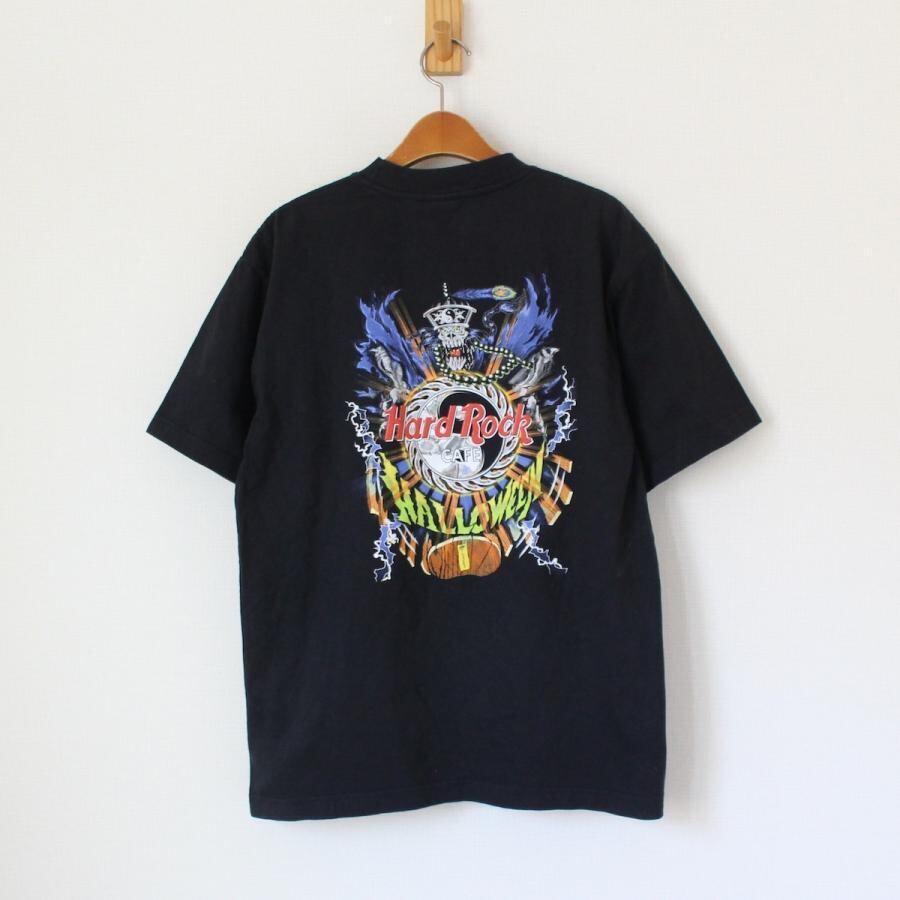 ハードロックカフェ 香港店 Tシャツ ハロウィンシーズンもの 黒 ハードロックカフェ 香港店 Tシャツ ハロウィンシーズンもの 黒