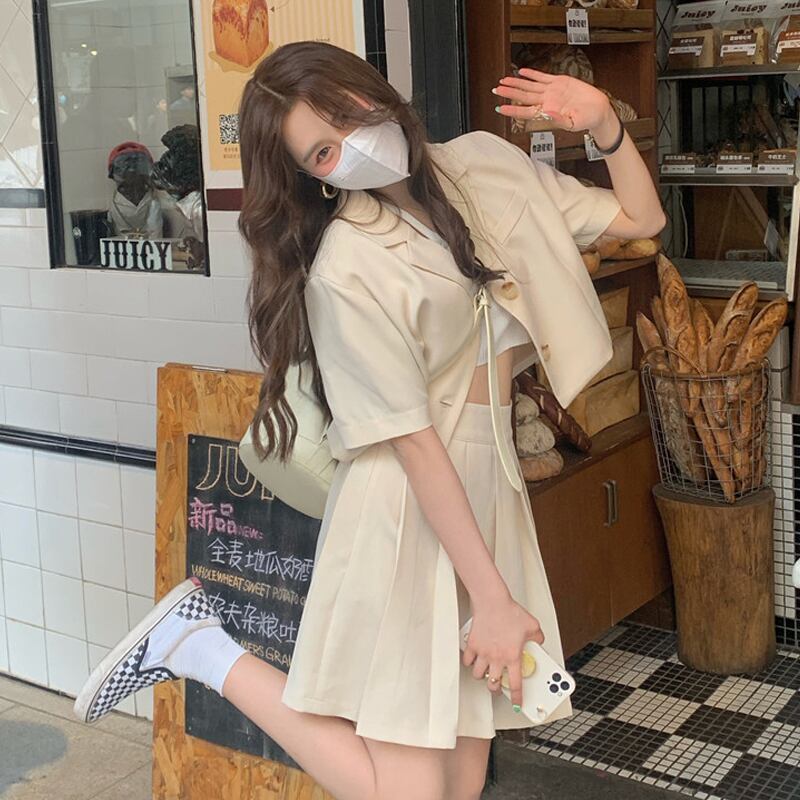 レッドサマースカート ストリート 夏物 試着室47378177221