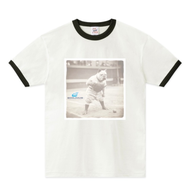 sonjour BASEBALL linger T BLACK