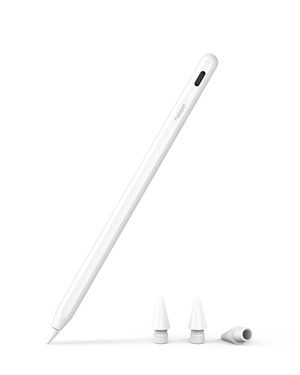 【努力特価】Metapen A8 iPad ペン 2018年~2025年i Pad対応 iPad ペンシル 鉛筆 傾き感知 磁気吸着機能 アップルペンシル 極細 超高感度 パームリジェクション機能 軽量 耐摩 タッチペン USB-C Type-C急速充電 スタイラスペン 子供 学生 デザイン用 ドローイング用 「白・ホワイト」