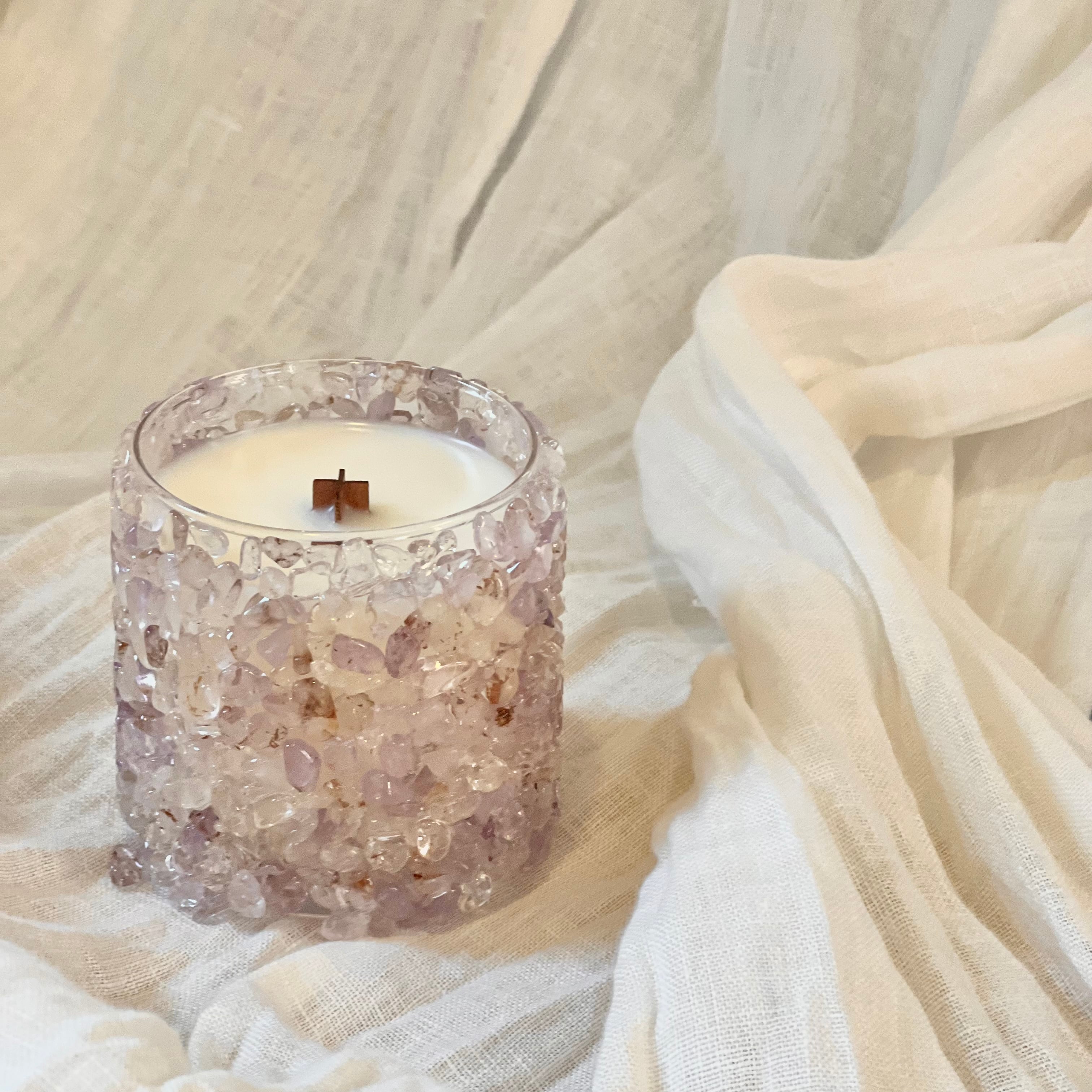 星のキャンドル ラベンダーアメジスト | リリーベアーキャンドル