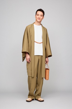 羽織 / Y. & SONS×AURALEE LIGHT WOOL MAX GABARDINE / KHAKI（With tailoring）