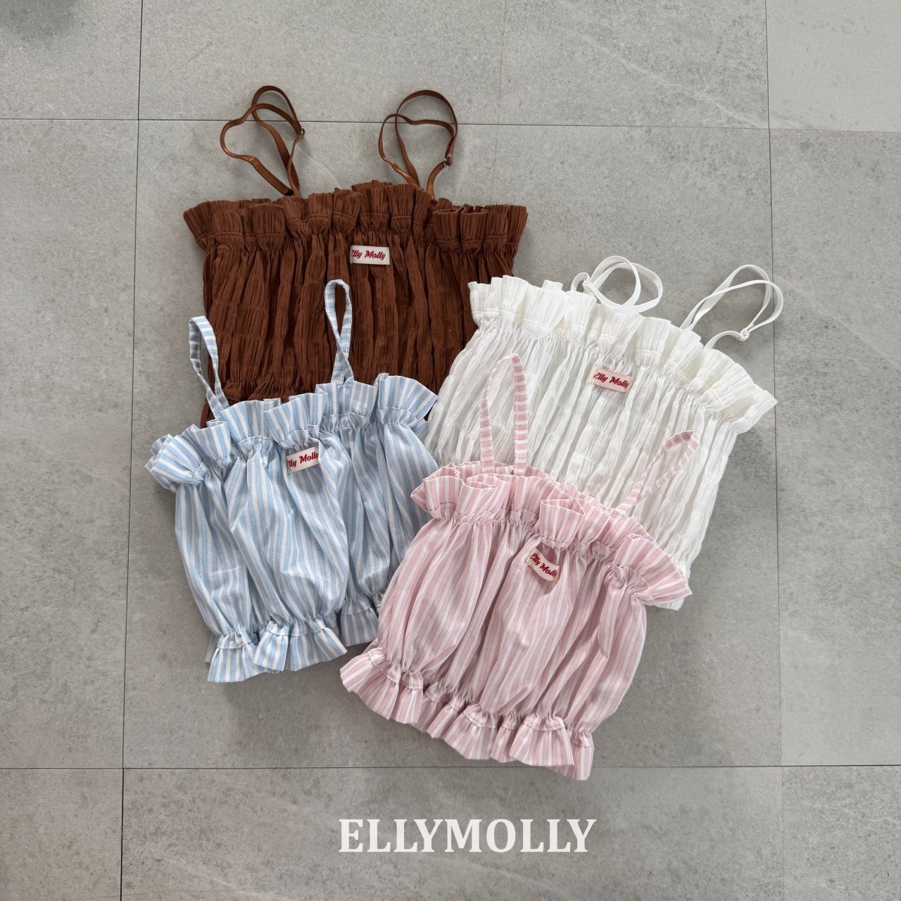 [ELLYMOLLY] Popcorn bustier / [엘리몰리] 팝콘뷔스티에