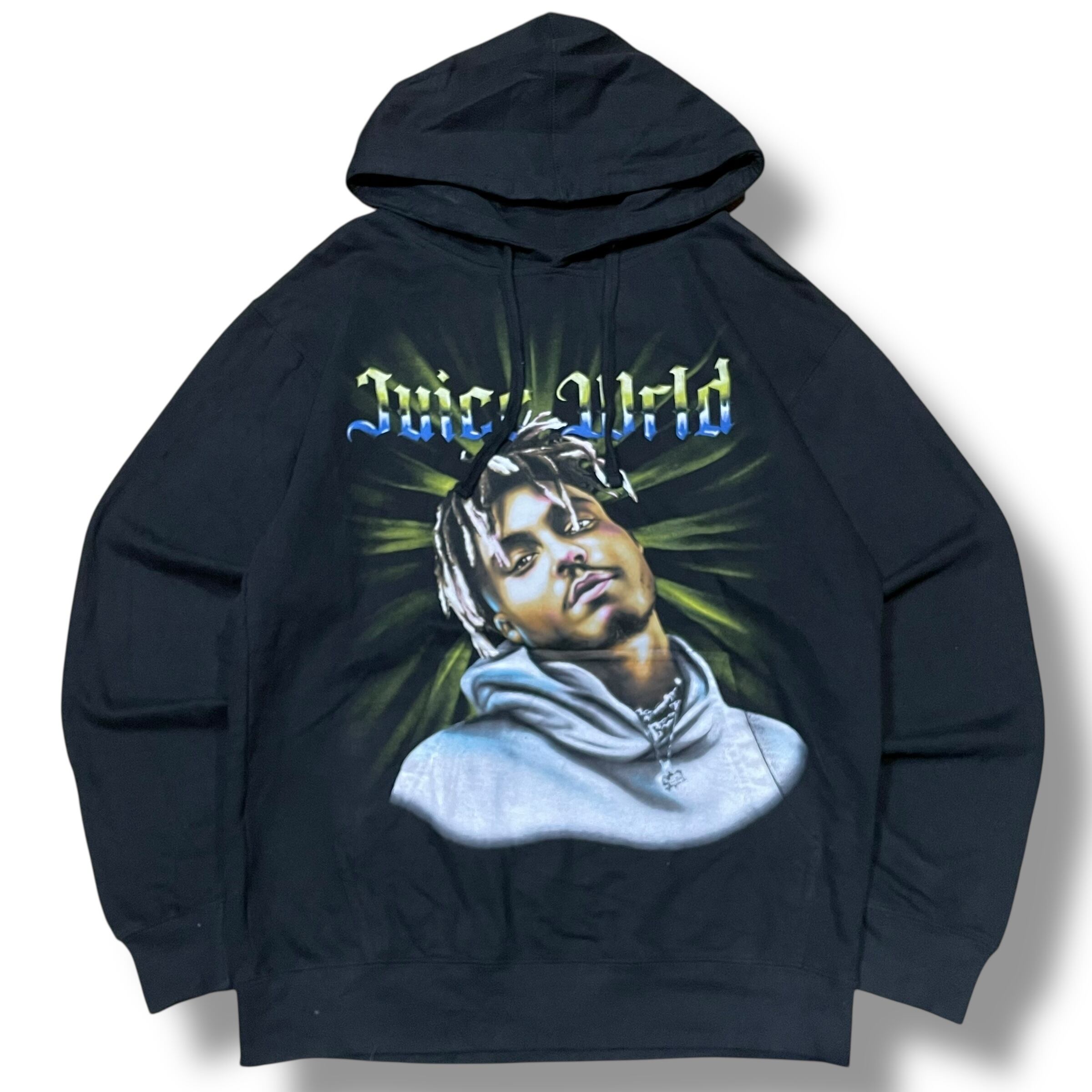 M】Juice wrld ジュースワールド ラップパーカー 黒 ブラック M】Juice wrld ジュースワールド ラップパーカー 黒 ブラック