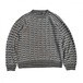 Vintage crew neck knit [DAVID TAYLER] [1990s~] Random Stripe pattern
