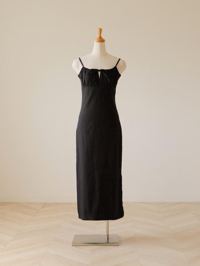 ●made in ITALY stretch black dress