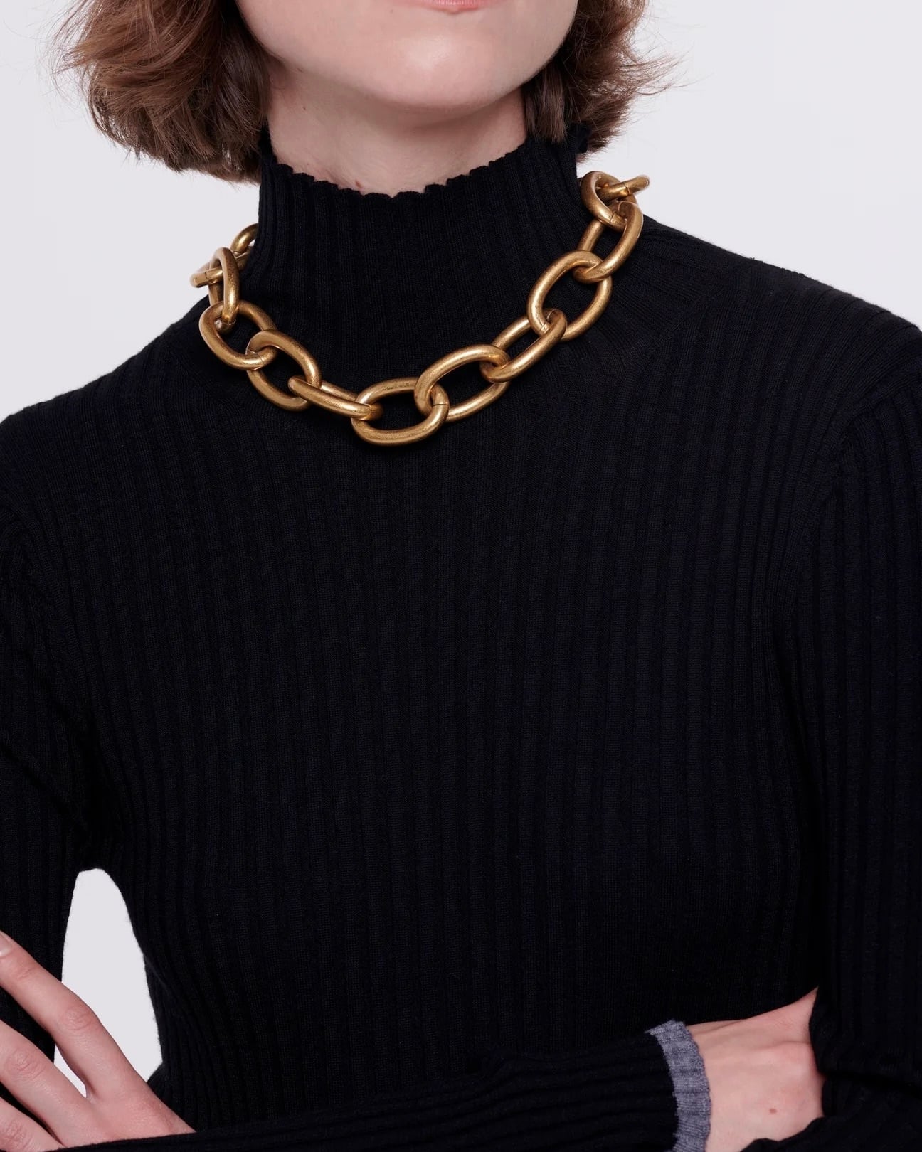 PLANC】チャンキーゴールドチェーンネックレス | idealclasse PLANC】チャンキーゴールドチェーンネックレス | idealclasse
