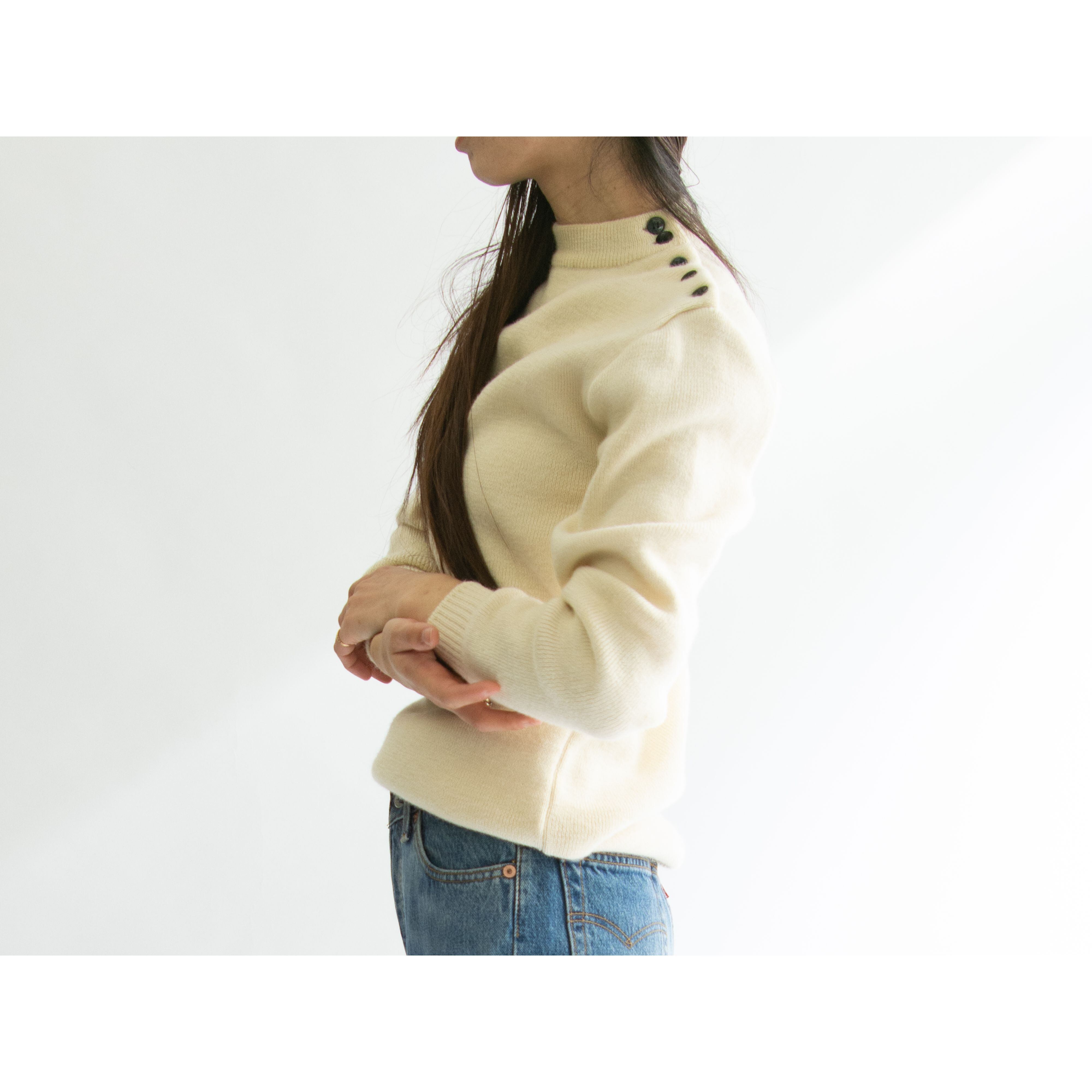 【ST JAMES】Made in France 60's 100% wool marine sweater(セントジェームス フランス製ウールマリンセーター プルオーバーニット)12a