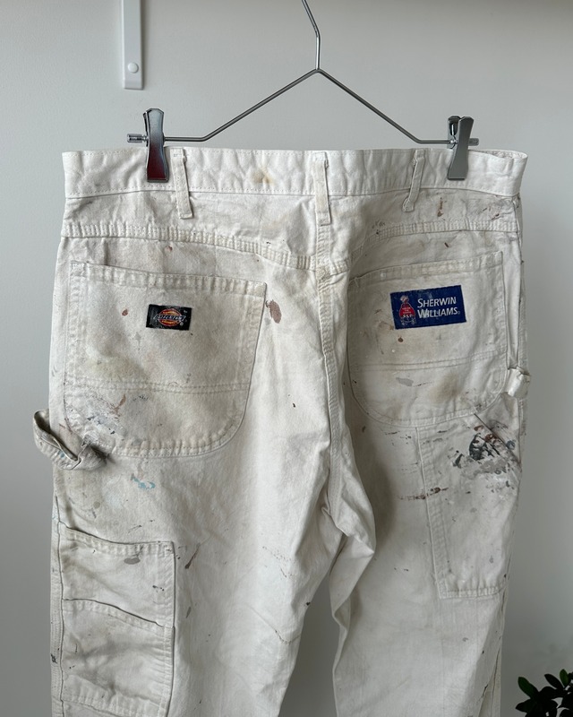 -Dickies- Vintage 00s white paintr pants
