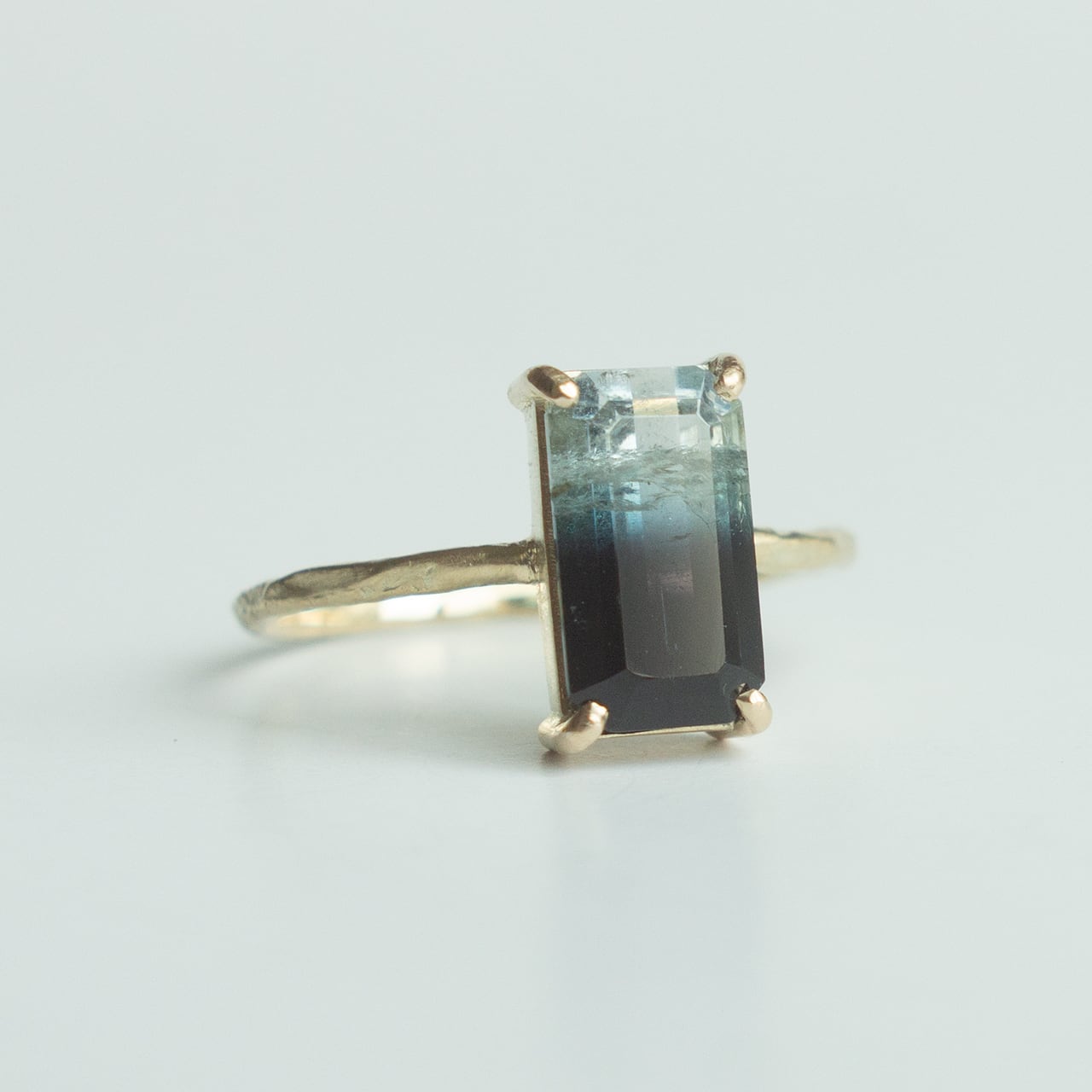 Rock Ring ーバイカラートルマリン | Kumiko Taya jewelry