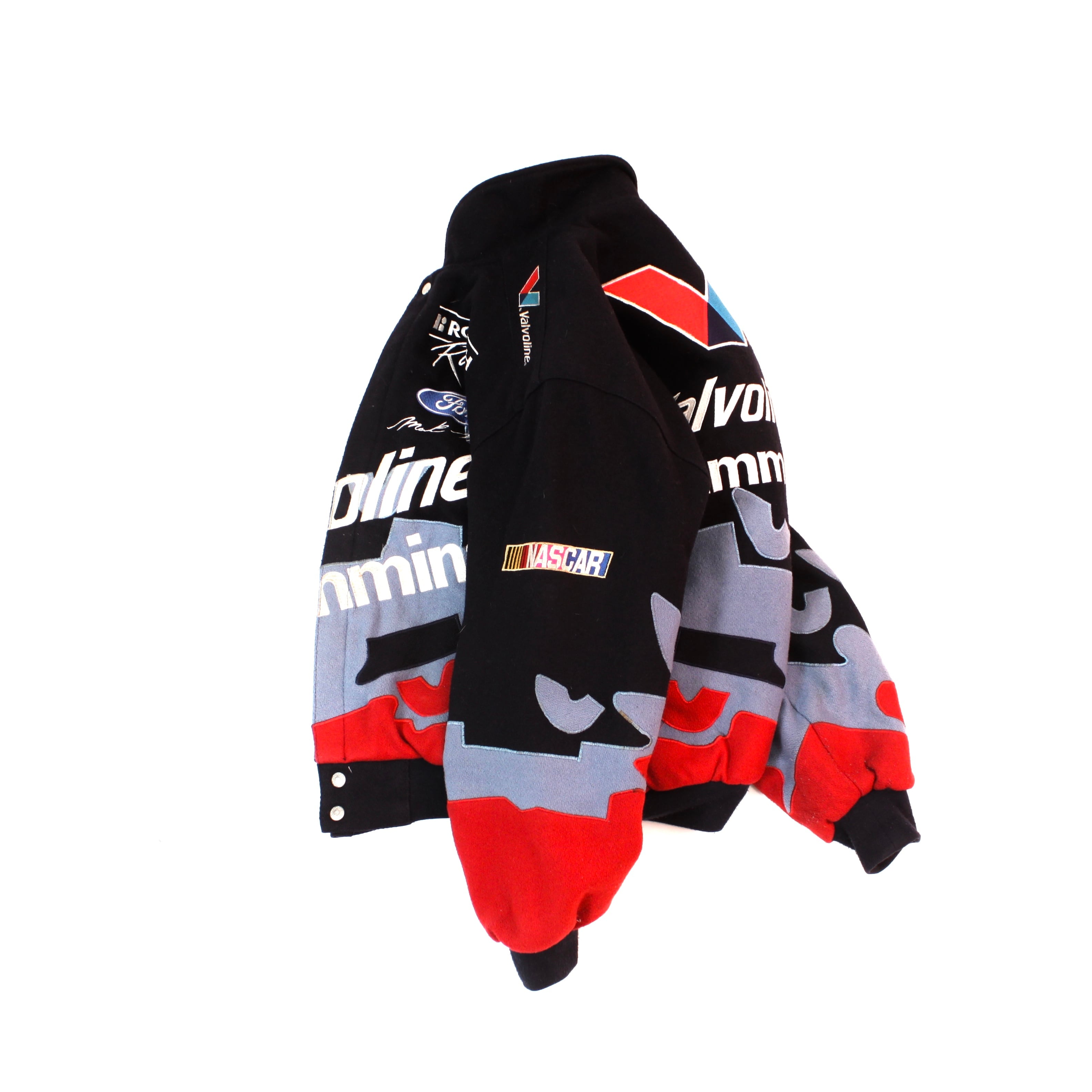 0687. 1990's Jeff Hamilton Mark Martin racing jacket ネイビー レーシングジャケット  ウールコーチジャケット 刺繍 ジェフハミルトン マーク マーティン nascarr jh design 90s 90年代 vintage 古着