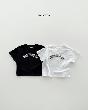[BONITO] Sentense Short sleeve T-shirt / [보니토] 센텐스반팔티