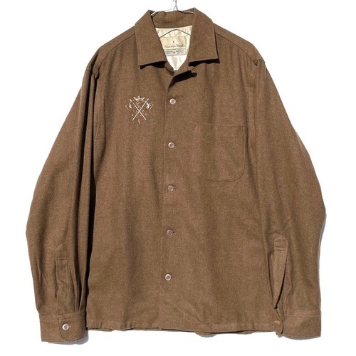 [Sierra Wool] Vintage Loop Color Emblem Wool Shirt [1960s-] Vintage Wool Shirt