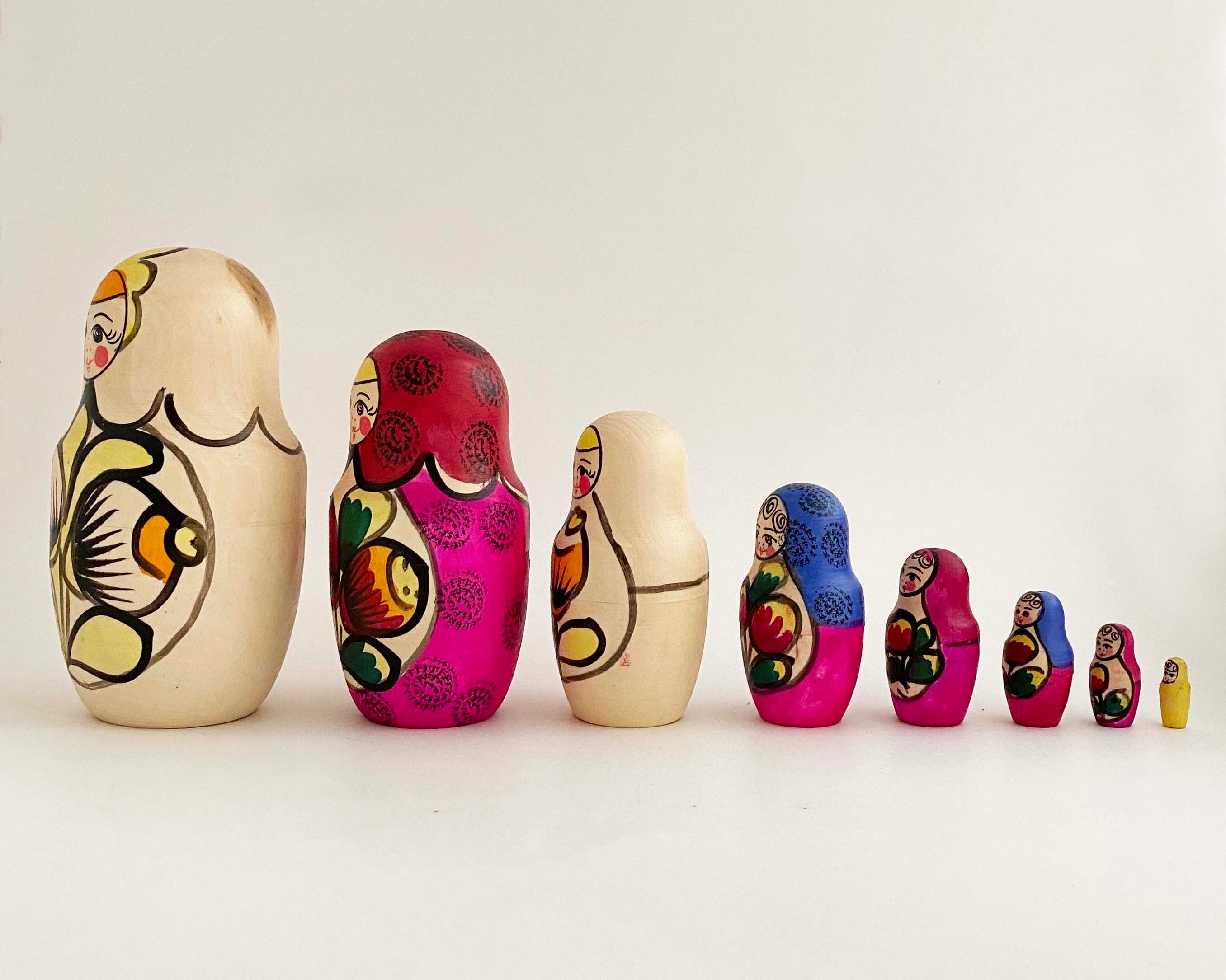 シンプル マイダン産マトリョーシカ / 8個組
