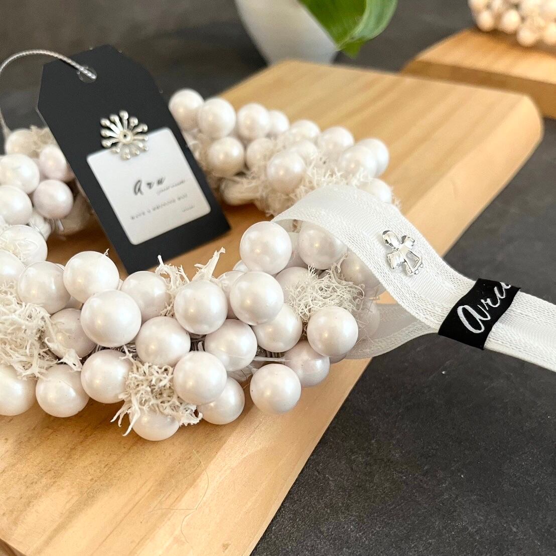 Pearl style wreath パール風リース | aru-jewel wreath