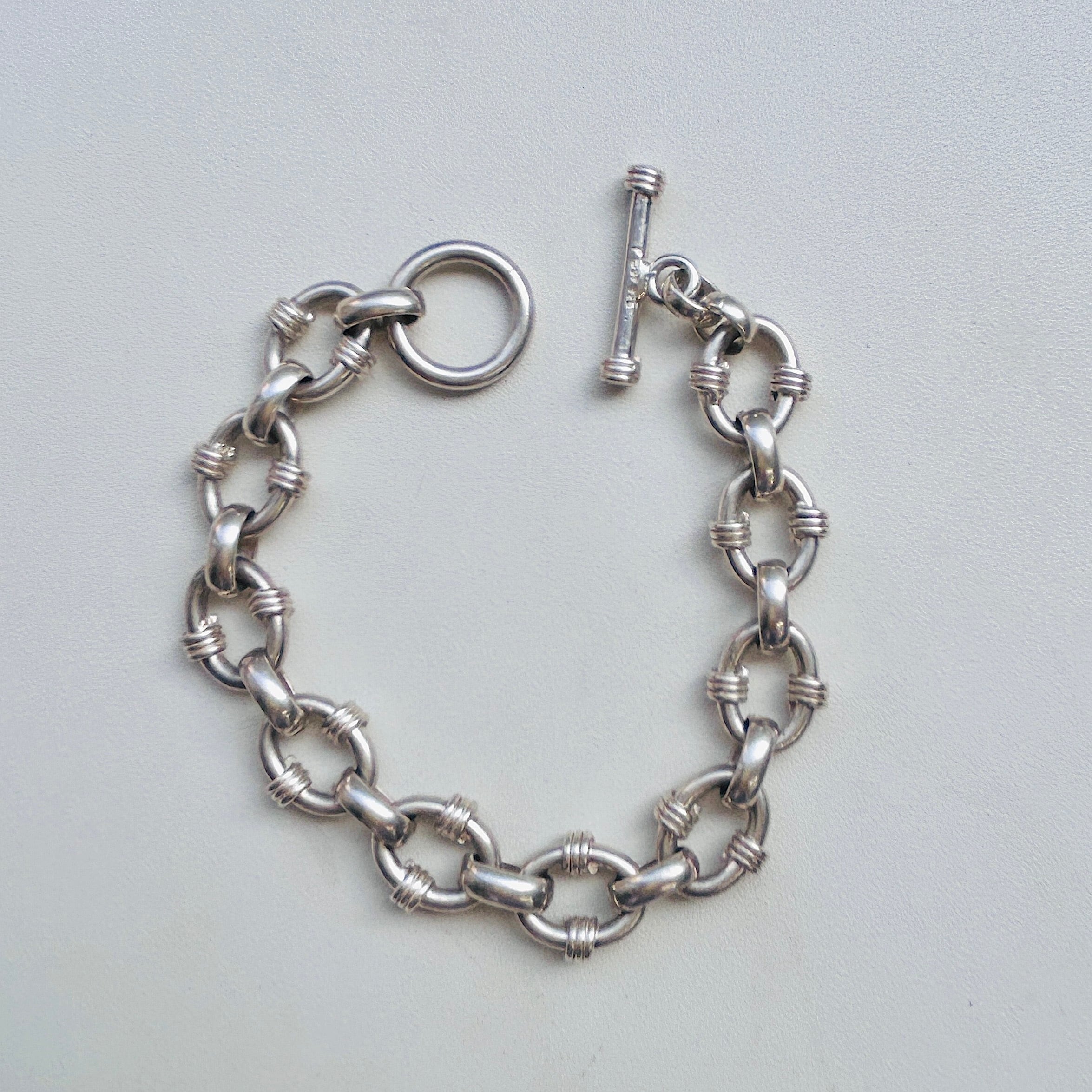 VINTAGE sterling silver 925 チェーンブレスレット - ブレスレット