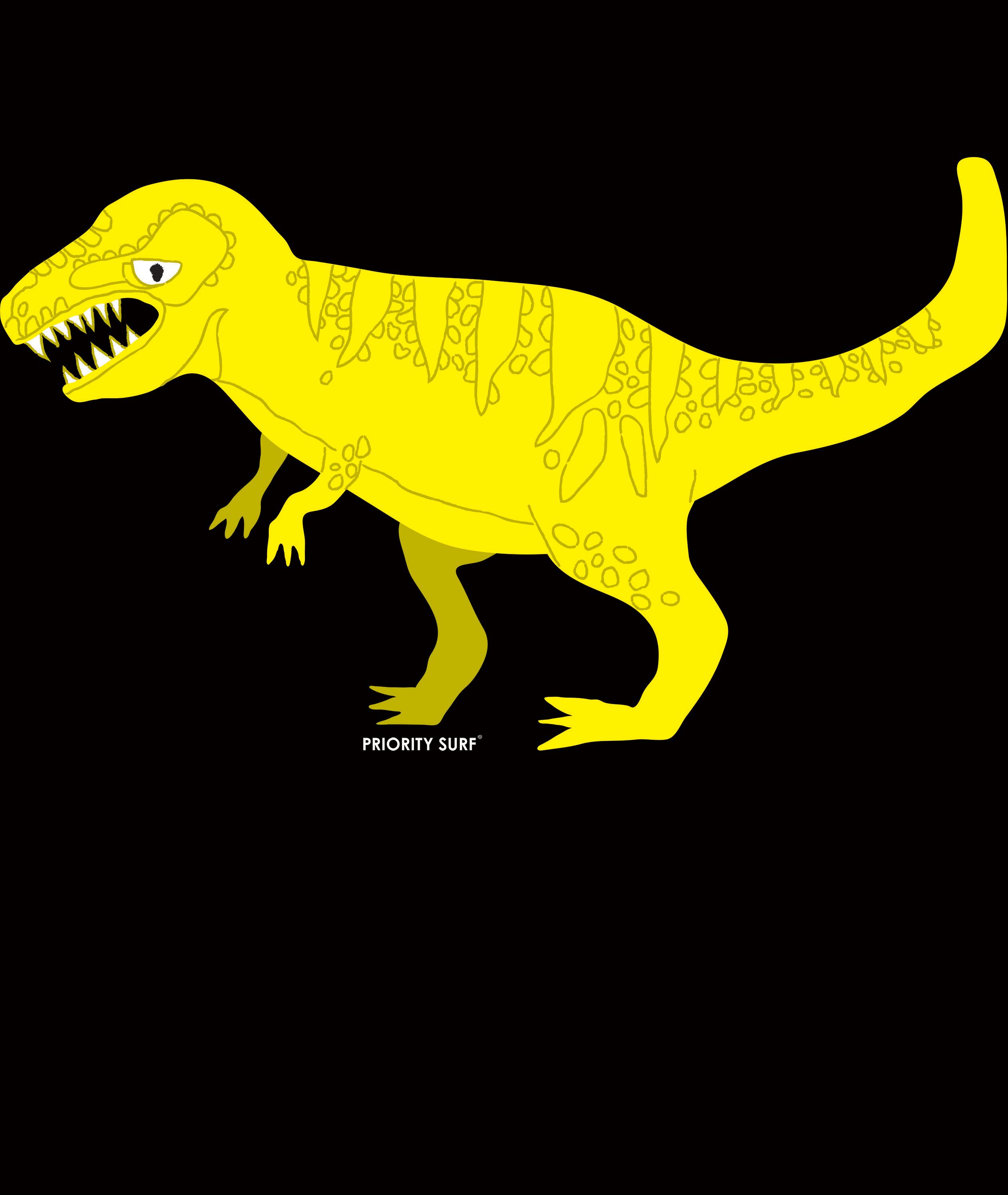 ビッグシルエット 5 6oz Priority Surf 恐竜aティラノサウルス イラスト Tシャツ ブラック Prioritysurf Official ビッグシルエット 5 6oz Priority Surf 恐竜aティラノサウルス イラスト Tシャツ ブラック Prioritysurf Official