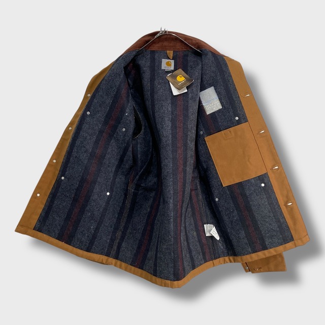 タグ付き未使用 carhartt カーハート ミシガンチョアコート ダックジャケット 茶系 S