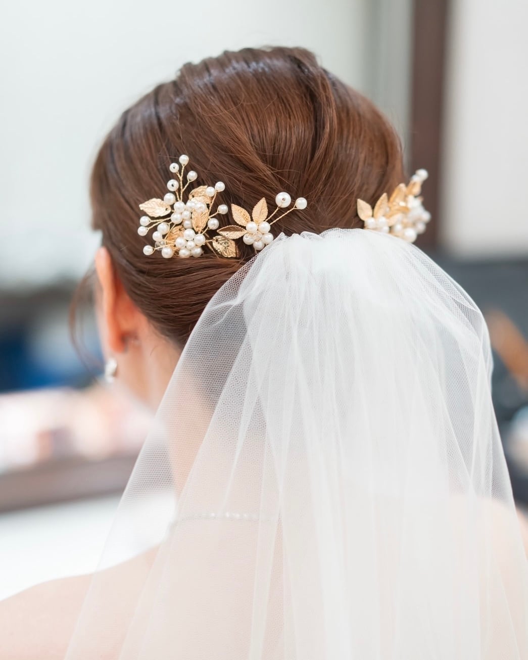 YUICollection ウェディング　ヘアアクセサリー ブライダル　パール ブライダルパールフラワーピン7本セット 【AH2403-09】 | ブライダル