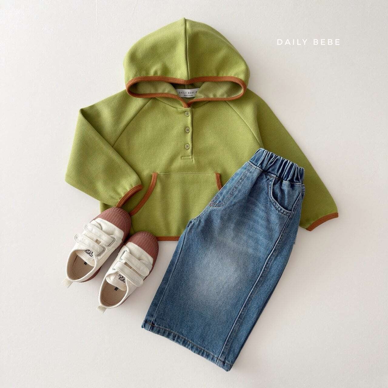 【取寄】Dailybebe カラーペンシルパーカー｜秋服｜韓国子供服｜26/AT