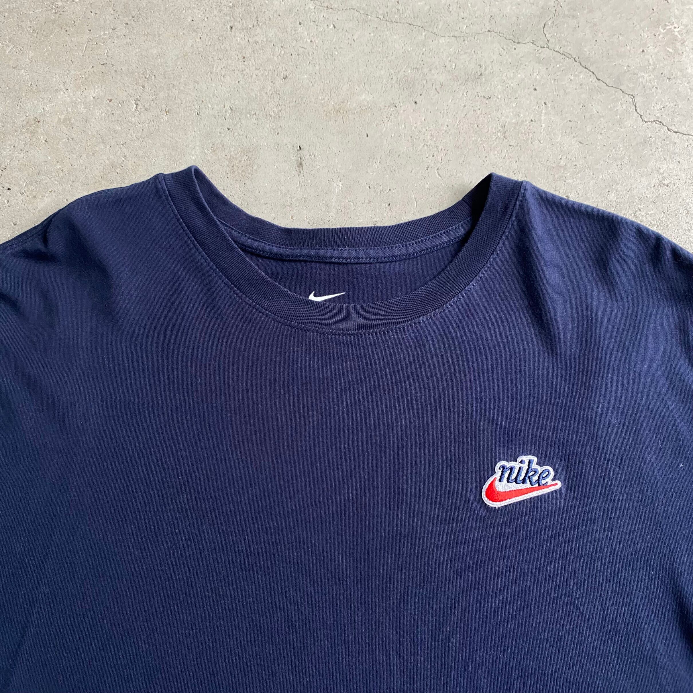 NIKE ナイキ ワンポイントロゴ刺? ワッペン Tシャツ メンズL 古着