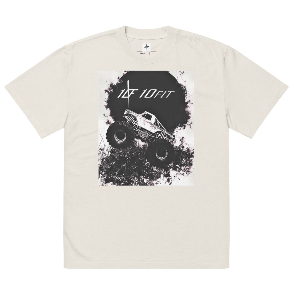 10FIT】TE-P0070 Tシャツ オーバーサイズ Oversized faded t