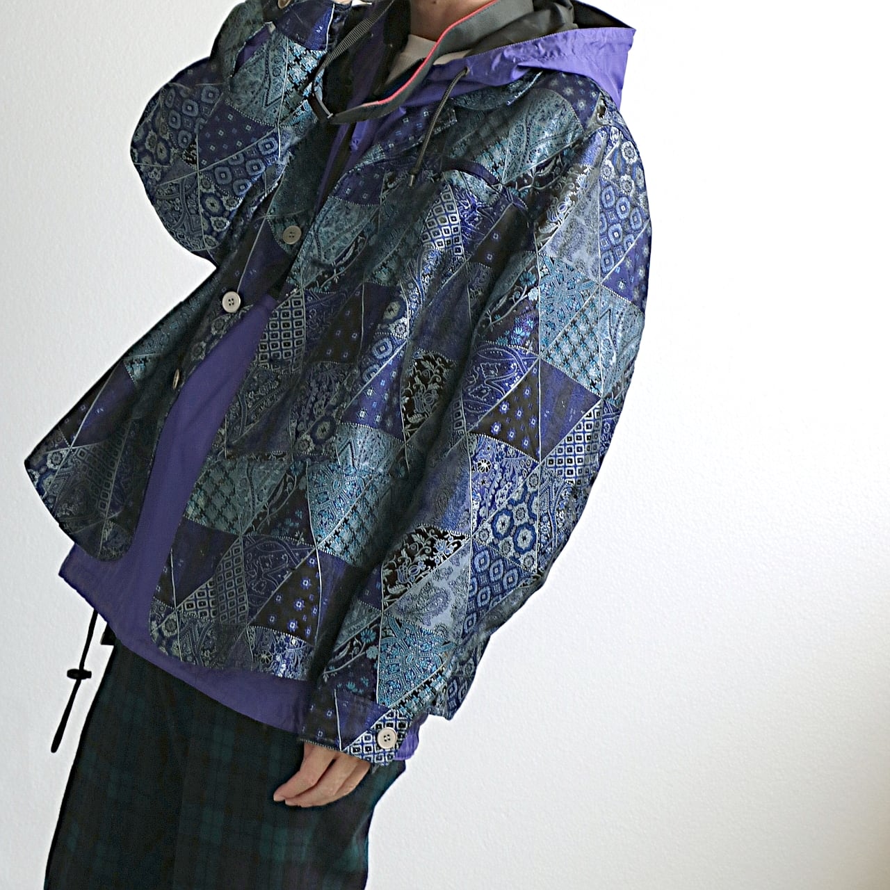 Coldwater Creek パッチワーク 総柄 ジャケット 古着 used