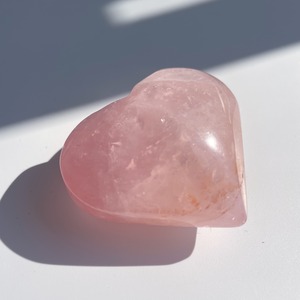 マダガスカル産ローズクォーツ ハート型91◇ Rose Quartz ◇天然石・鉱物・パワーストーン