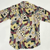 90s PERRY ELLIS ペリーエリス アートデザイン 総柄 長袖シャツ 柄シャツ L/マルチ メンズ ビンテージ