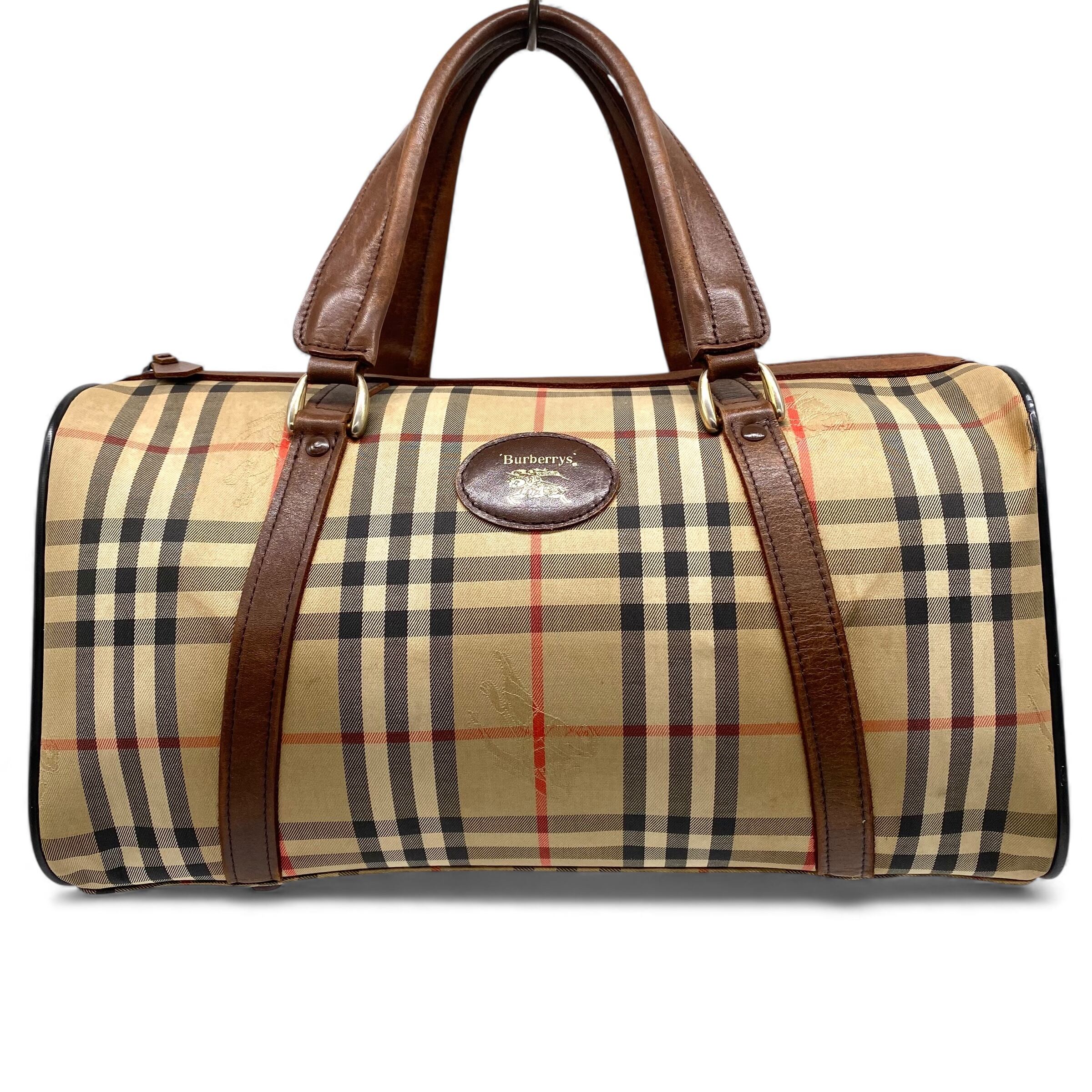 Vintage Burberrys Boston Bag Nova Check / ヴィンテージ バーバリー
