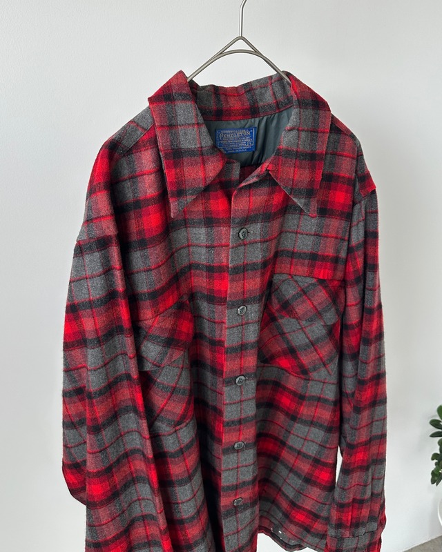 -Pendleton- Vintage 70s L Board Shirt made in USA