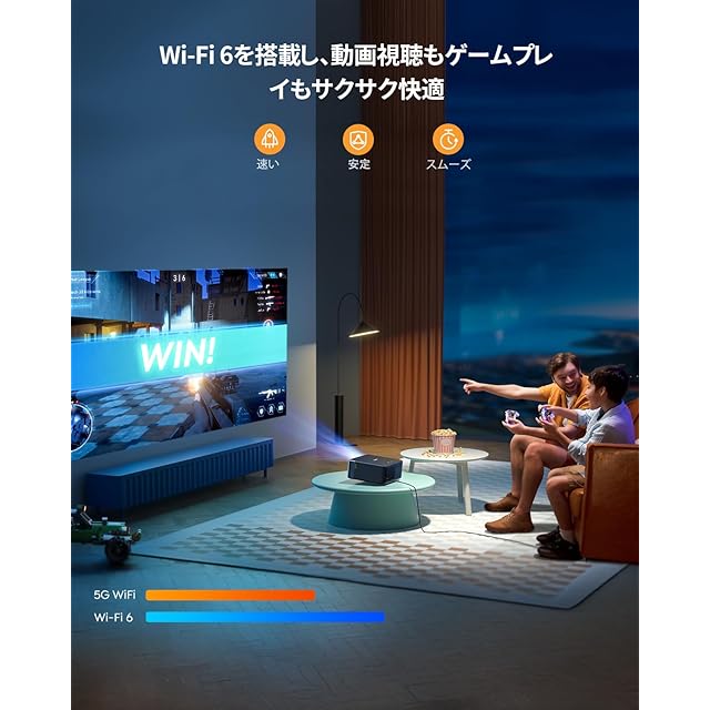 JBLスピーカー＆Google TV搭載】Yaber K2s プロジェクター 家庭用 高