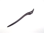 C-Moon(シー ムーン) 天然木 かんざし 黒壇 一本簪 シンプル 木製 一本 髪飾り 和装 (仙羽)