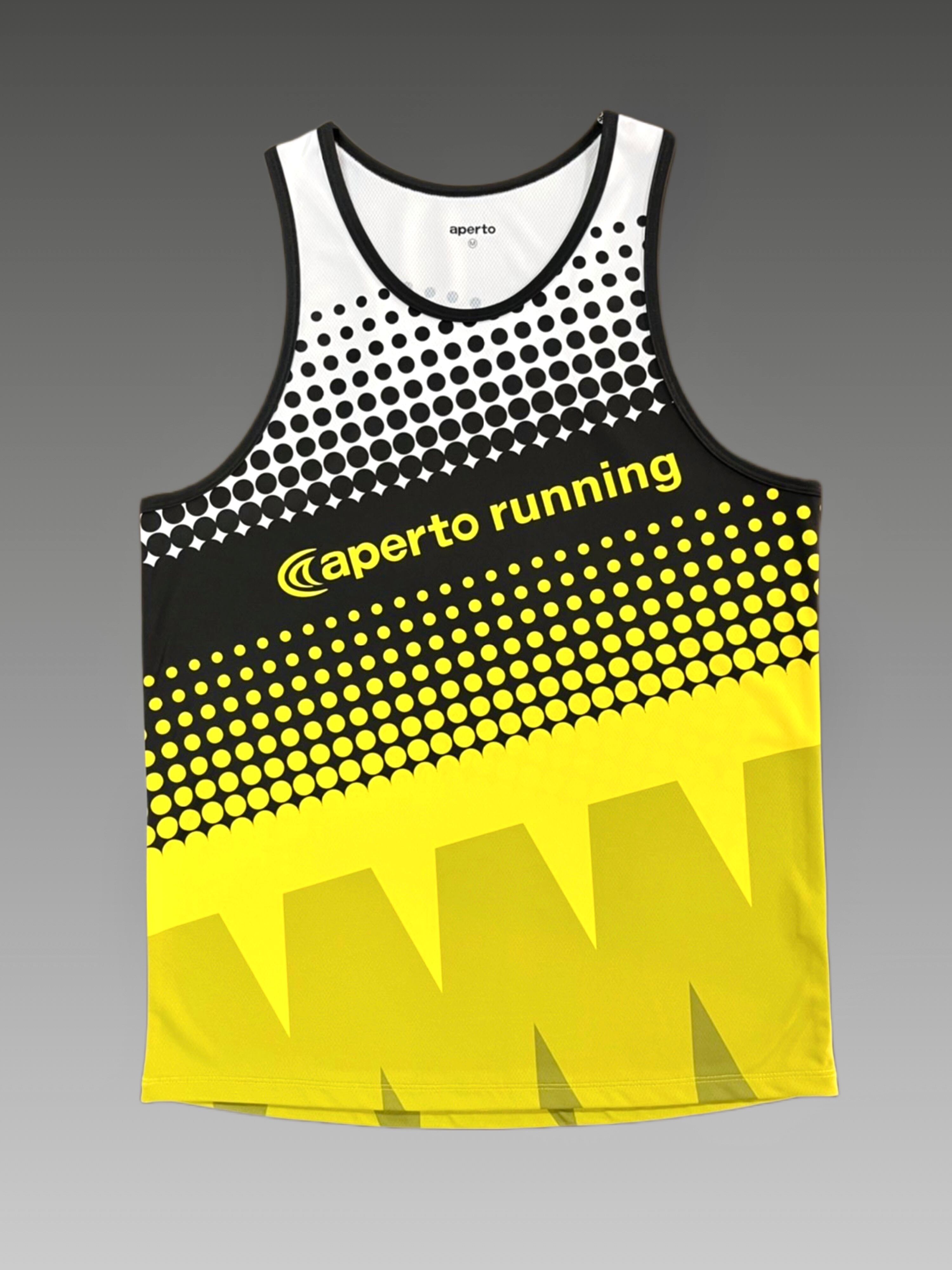 AP122040】ユニセックス レーシング シングレット イエロー | aperto