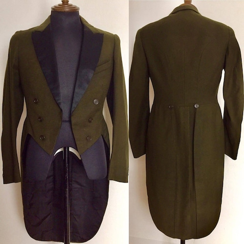 Antique Olive Green Tailcoat
