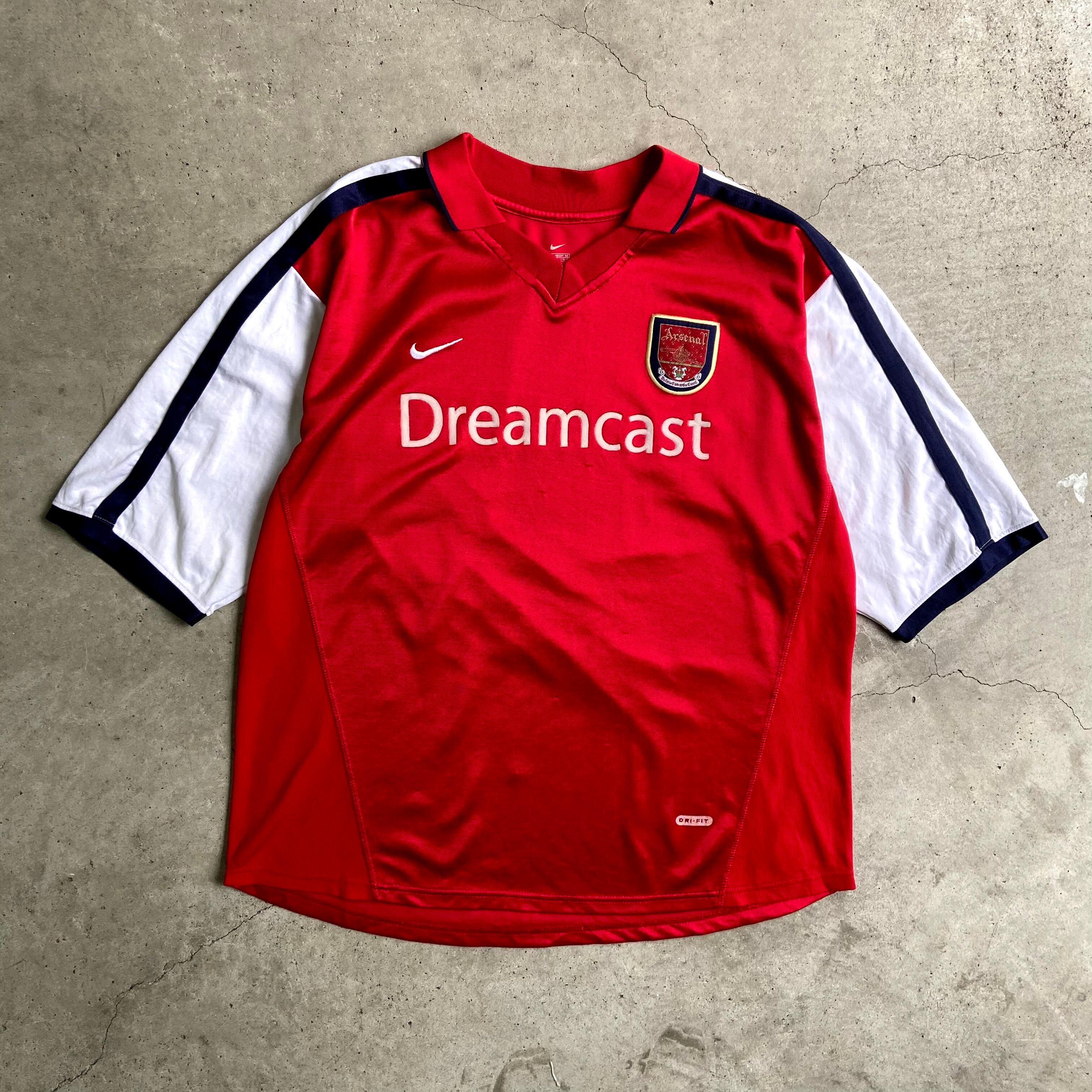英国製 Nike ナイキ Arsenal Fc アーセナル サッカーシャツ メンズxl 古着 レプリカユニフォーム レッド 赤色 ホワイト 白 ネイビー 紺色 ゲームシャツ Cave 古着屋 公式 古着通販サイト