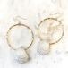 shell hoop earrings 