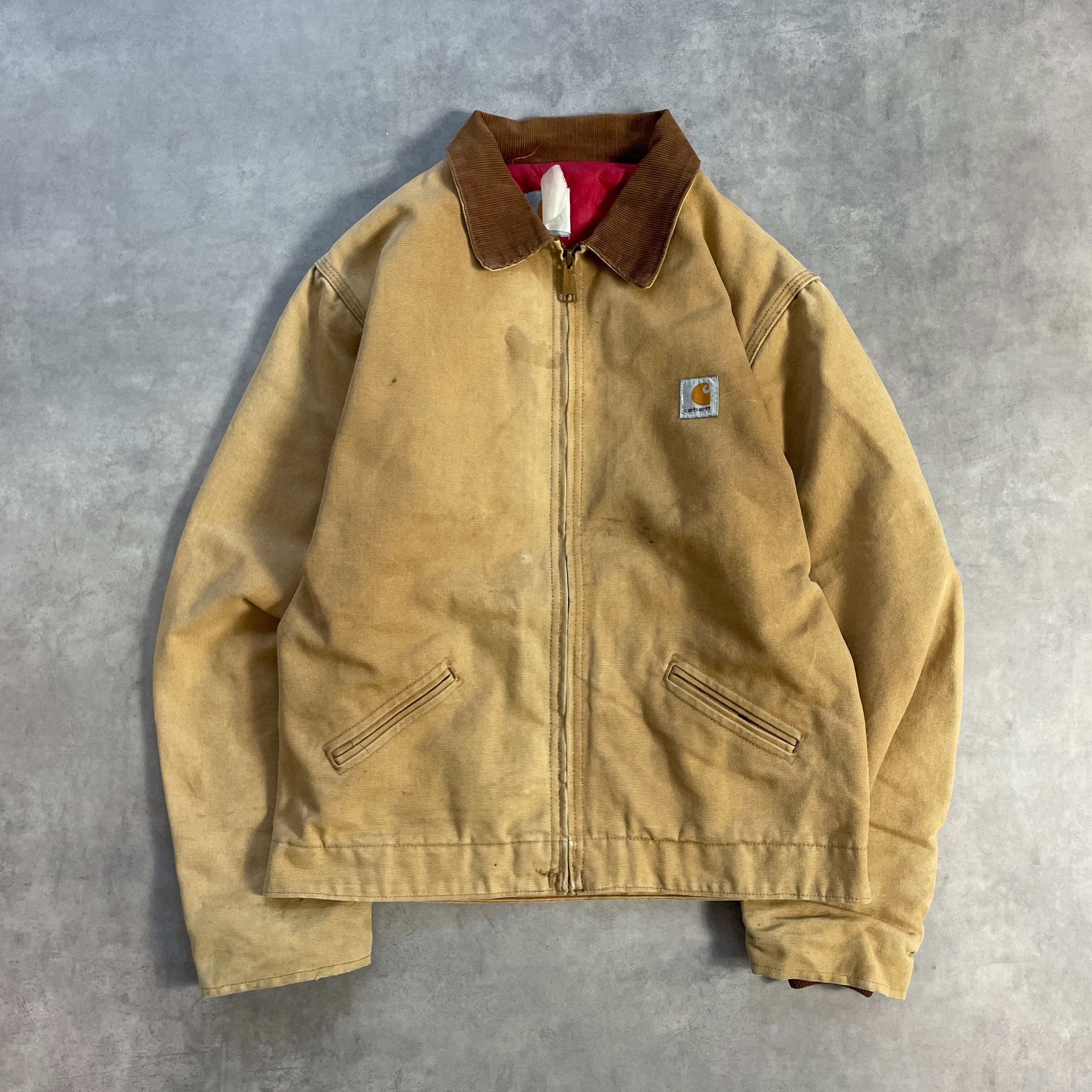 激シブ 80s USA製 Carhartt デトロイトジャケット Detroit ボロ 雰囲気抜群