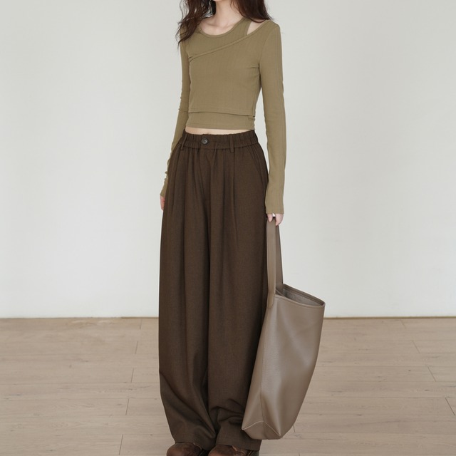 asymmetry layered-style top L0259