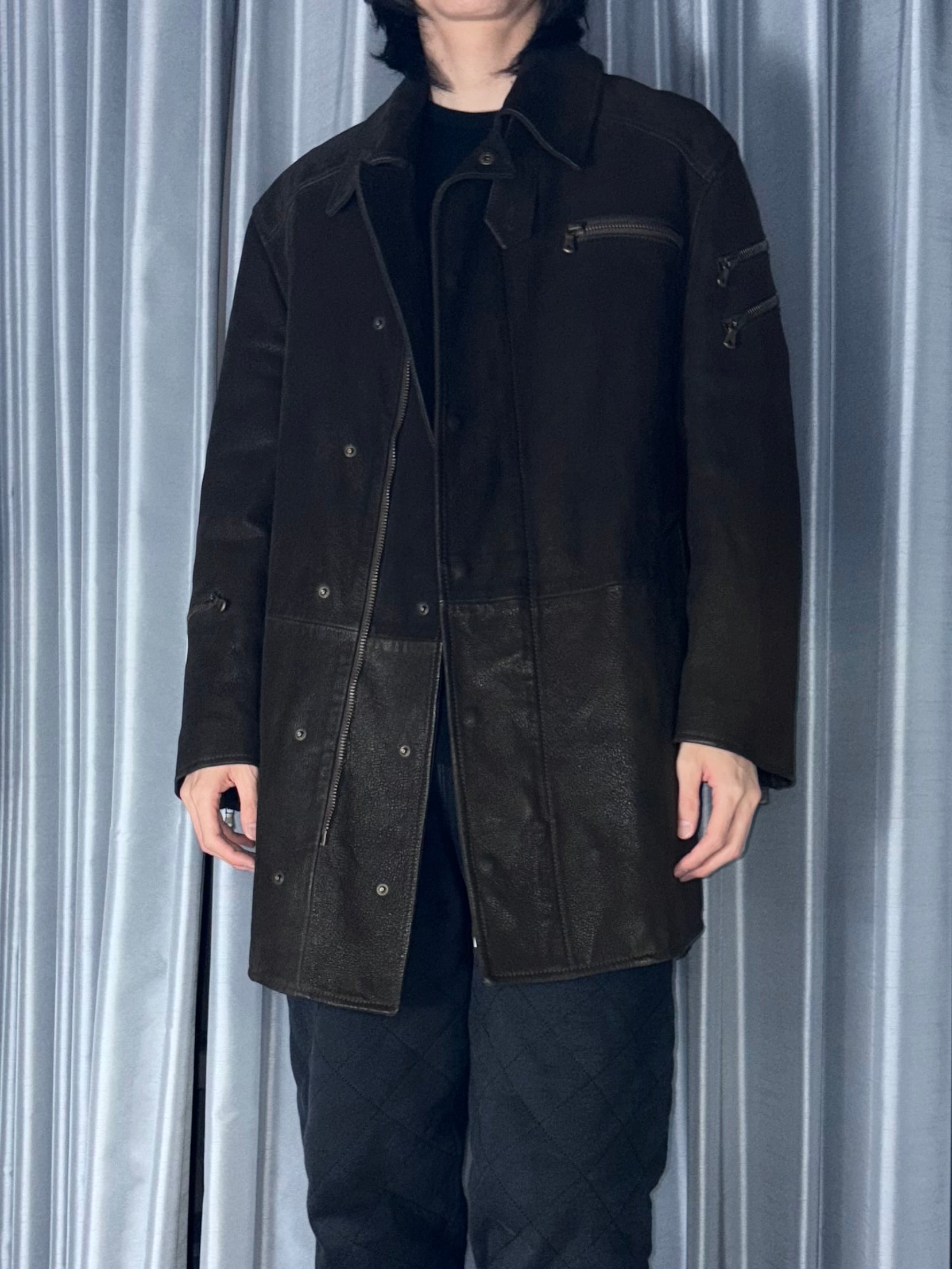 archive 2003AW DOLCE&GABBANA leather half coat | NOIR ONLINE