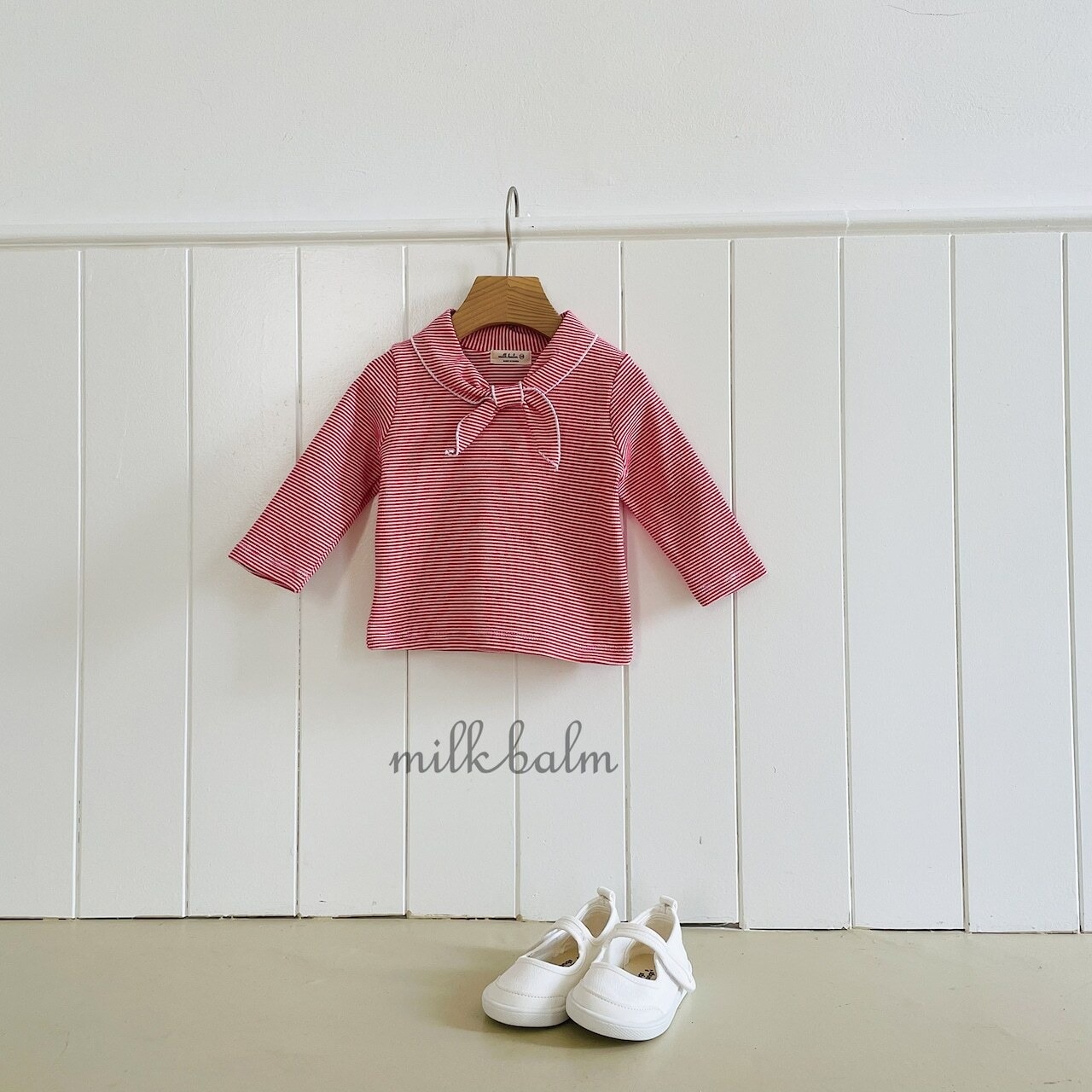 韓国子供服 / 26Autumn / Milkbalm / マイロ セーラーTシャツ / 女子服 / キッズ服 / 秋服 *XS~XL*