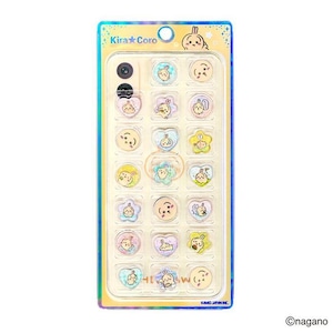 うさぎ KIRACORO おはじきシール 全5種類 シール ステッカー カミオジャパン シール交換 ちいかわ