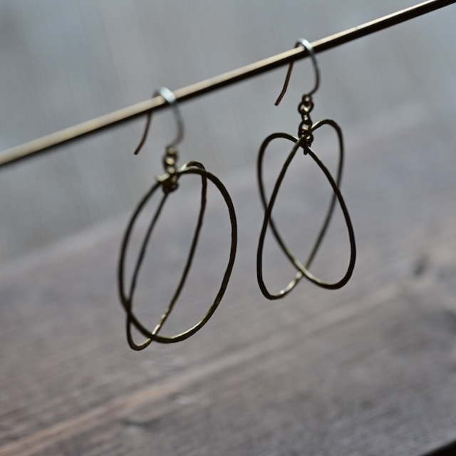 【竹俣勇壱】フック式真鍮ピアスG アトモス［2104280000236］ 画像